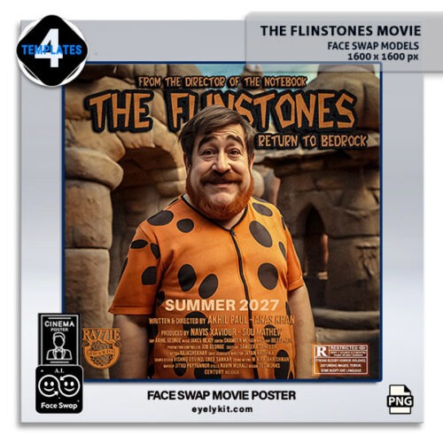 flinstones movie poster face swap Movie-poster-templates-face-swap-bundle-photo-booths-the-flinstones-movie-poster-bundl-5