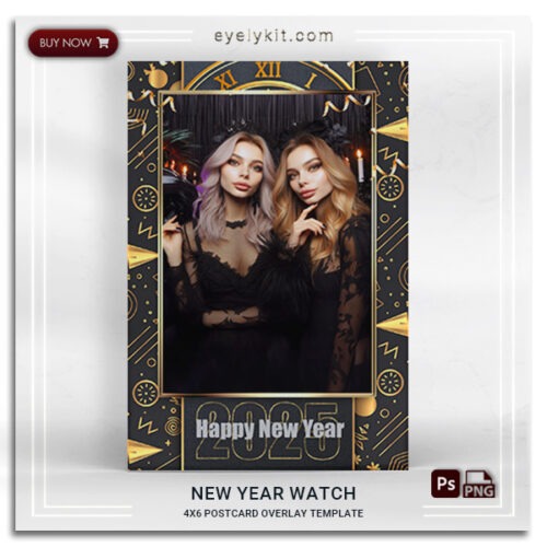 black and gold overlay frame PHOTOBOOTH-OVERLAY-EYELYKIT-HOW-TO-NEW-YEAR-WATCH-1PICP