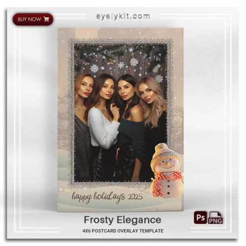 elegant snowman photo booth frame PHOTOBOOTH-OVERLAY-EYELYKIT-HOW-TO-frosty-elegance-1picp