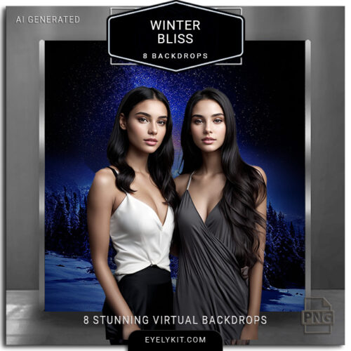 photo booth winter virtual backdrops Virtual-Backdrops-Photo-Booths-WINTER-BLISS-BACKGROUNDS-2