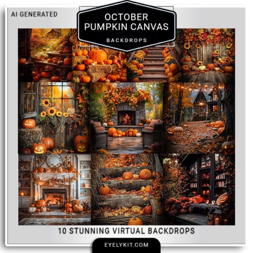 october pumpkin photo booth backdrops Virtual-Backdrops-Photo-Booths-october-pumpkins-canvas-4