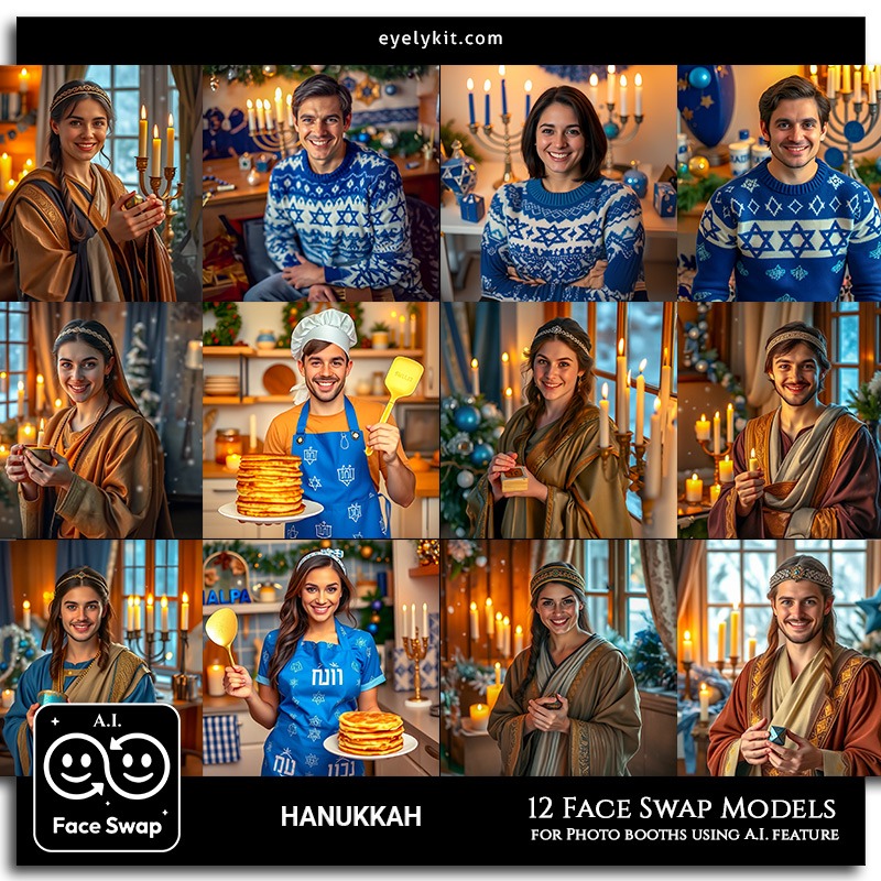 fun hanukkah face swap avatars a-i-photo-booth-face-swap-models-template-hanukkah-1 a-i-photo-booth-face-swap-models-template-hanukkah-2