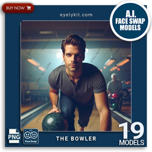 bowling face swap images ai-photo-booth-face-swap-models-Bowling-bowler-face-swap-avatars