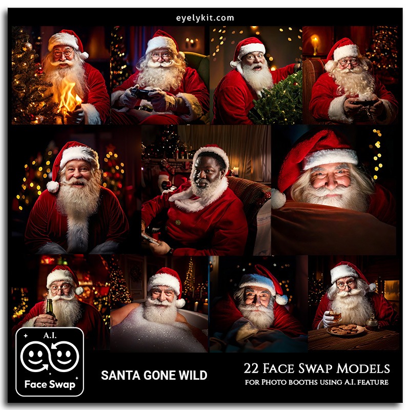 Christmas Face Swap santa christmas face swap avatars ai-photo-booth-face-swap-models-SANTA-face-swap-santa-gone-wild-3