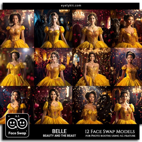 belle beauty and the beast face swap ai-photo-booth-face-swap-models-beauty-and-the-beaste-belle-1