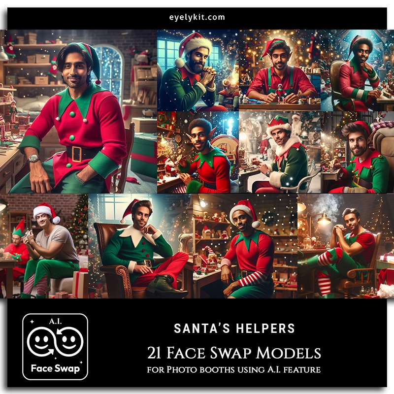 santas elves photo booth face swap ai-photo-booth-face-swap-models-santas-helpers-christmas--face-swap-avatars-3