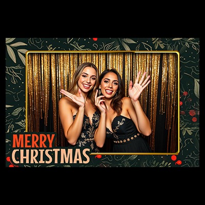 Beautiful Christmas Photo Booth Templates- photo booth templates are ideal for any Christmas-themed event. Available in multiple sizes—including 4x6 postcard, 2x6 strip, square, and full-width 1920x1080 formats—these templates are compatible with popular photo booth software and are easy to customize for a personal touch.