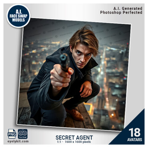 secret agent face swap photos- Slip into the persona of a suave super spy or a clever undercover operative, complete with slick sunglasses, mysterious gadgets, and a smirk that says, “I know something you don’t.” Whether you’re posing as the mastermind in a tux or the stealthy agent in all black, this set will have you looking like the ultimate international man (or woman) of mystery.