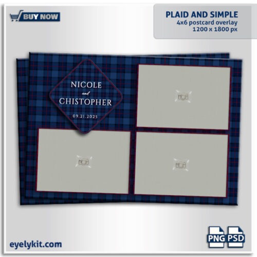 blue plaid photo booth frame photo-booth-overlay-templates-frames-4x6-2x6-square-360-booths-eyelykit-graphics-plaid-and-simple-3PICL