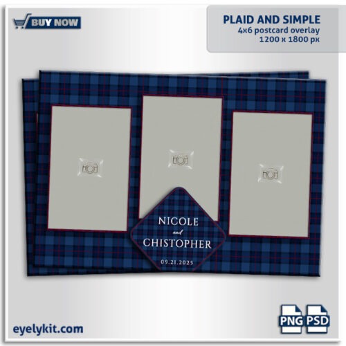 blue plaid photo booth frame photo-booth-overlay-templates-frames-4x6-2x6-square-360-booths-eyelykit-graphics-plaid-and-simple-3PICP