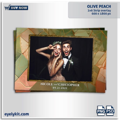 olive peach photo booth templates- our Olive Pink Overlay Template! This stunning overlay combines soft peach and olive tones with a chic marble effect, creating a timeless look that’s perfect for weddings, bridal showers, or any upscale event. Designed with a stylish blend of pink and olive hues, this overlay brings sophistication and charm to every snapshot, GIF, or boomerang. Fully customizable and available in multiple sizes, this peach and olive marble overlay is the ideal way to elevate your photo booth with a hint of modern glamour