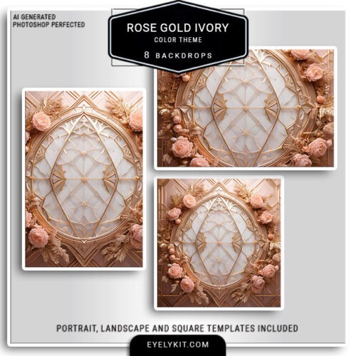 rose gold and ivory wedding backdrops- Compatible with leading photo booth software and green screen or AI background removal technologies, each backdrop is crafted to capture the beauty and style of rose gold and ivory, available in multiple orientations, including square, portrait, and landscape. Let the delicate hues of rose gold and ivory bring your celebration to life, creating a stunning, unforgettable backdrop for all your wedding moments