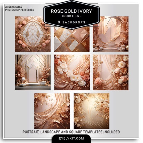 rose gold and ivory wedding backdrops- Compatible with leading photo booth software and green screen or AI background removal technologies, each backdrop is crafted to capture the beauty and style of rose gold and ivory, available in multiple orientations, including square, portrait, and landscape. Let the delicate hues of rose gold and ivory bring your celebration to life, creating a stunning, unforgettable backdrop for all your wedding moments