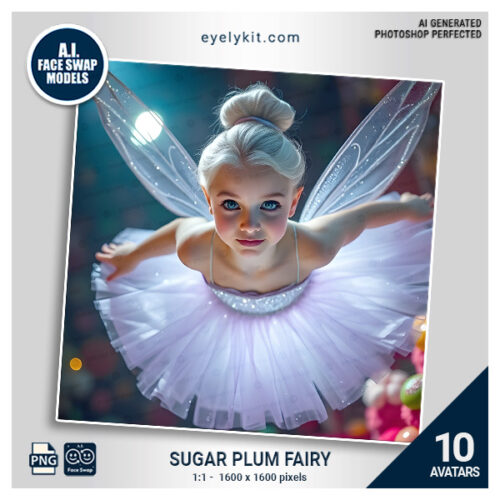 sugar plum fairy face swap avatars- Introduce a sprinkle of holiday sparkle and whimsical fantasy to your photo booth events with the Sugar Plum Fairy Face Swap Avatars Bundle. Designed to add elegance and enchantment, these high-resolution avatars bring the magic of the classic Nutcracker ballet to life, featuring delightful Sugar Plum Fairy characters perfect for capturing the spirit of Christmas, New Year’s, and winter celebrations.