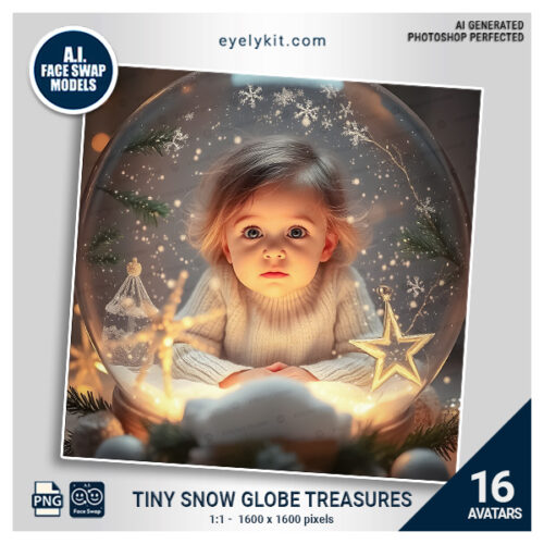 kids in snowglobes face swap- The Kids in Snow Globes Face Swap Avatars Bundle is a holiday-themed digital asset that provides a magical experience for Christmas photo booths, winter wonderland setups, snow globe-themed photos, and festive kid avatars. These adorable snow globe face swaps are ideal for creating unique holiday photo memories and are the perfect addition for seasonal photo booths, Christmas overlays, winter-themed photos, and holiday event photography