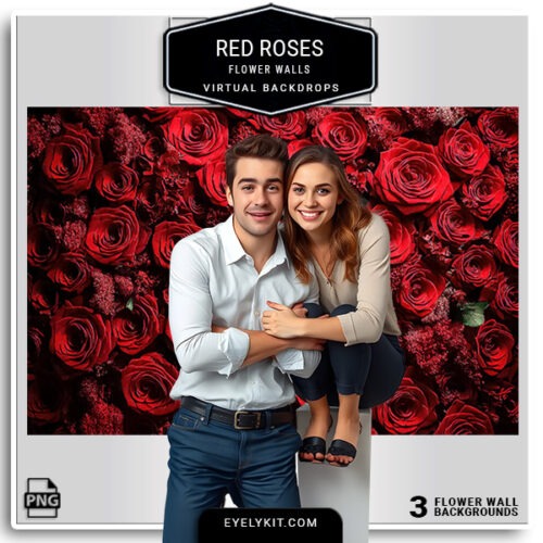 red roses wedding flower wall backdrops- Red Roses Wedding Flower Wall Backdrops! Featuring lush layers of vibrant red roses, this backdrop adds a touch of luxury and passion to every photo. Perfectly suited for wedding photo booths, Valentine’s Day events, or elegant galas, the red rose flower wall backdrop brings timeless romance to the scene. Designed in high resolution, these romantic floral backdrops blend seamlessly with popular photo booth software, capturing the essence of love in every shot.