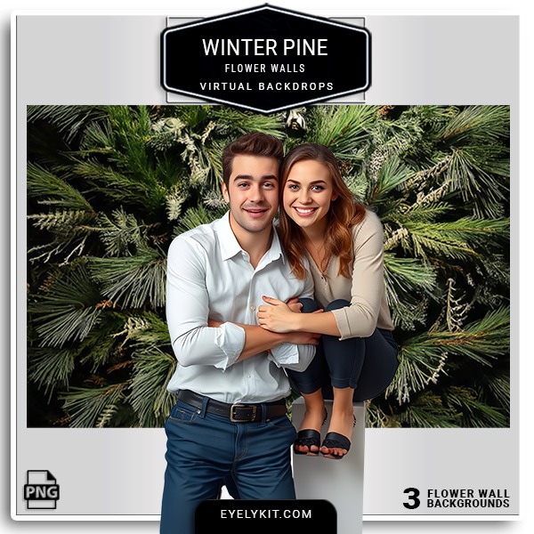 winter pine wedding backdrops-Winter Pine Wedding Backdrops! Perfect for winter weddings, holiday celebrations, and cozy gatherings, these stunning backdrops feature a breathtaking display of lush pine trees, delicate snowflakes, and serene winter landscapes that create an enchanting atmosphere. The Winter Pine collection offers a warm and inviting backdrop, ideal for capturing the beauty of love amidst a winter wonderland.