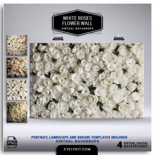 white roses wedding flowerwall backdrops- White Roses Wedding Flower Wall Backdrops! Perfect for weddings, bridal showers, and engagement celebrations, these exquisite backdrops feature a lush arrangement of delicate white roses, creating a breathtaking floral display that embodies elegance and sophistication. The White Roses Flower Wall adds a romantic and timeless charm to any photo booth setup, ensuring every moment captured is a cherished keepsake.