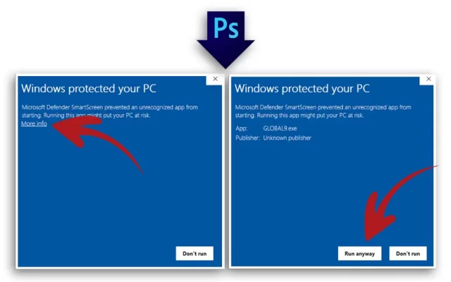 how to have windows accept and run your photshop droplet for your photobooth