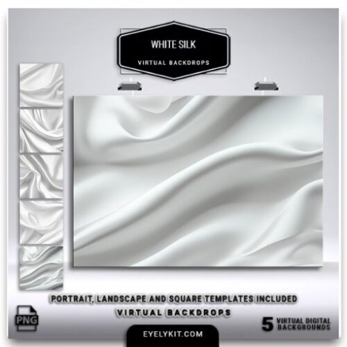 White Silk Virtual Backdrops- Perfect for weddings, galas, corporate events, or any celebration requiring a refined touch, these backdrops create a clean, luxurious aesthetic with the soft, shimmering beauty of white silk. Whether you're hosting a formal occasion or a minimalist-themed event, these high-quality virtual backdrops elevate every photo with timeless charm and class.