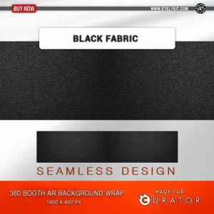 360 STATIC BACKGROUND CURATOR-360-BOOTH-AR-BACKGROUND-BLACK-FABRIC